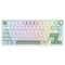 Royal Kludge R75 QMK Single-Mode RGB 81 Keys Hot-Swappable Mechanical Keyboard Sky Cyan