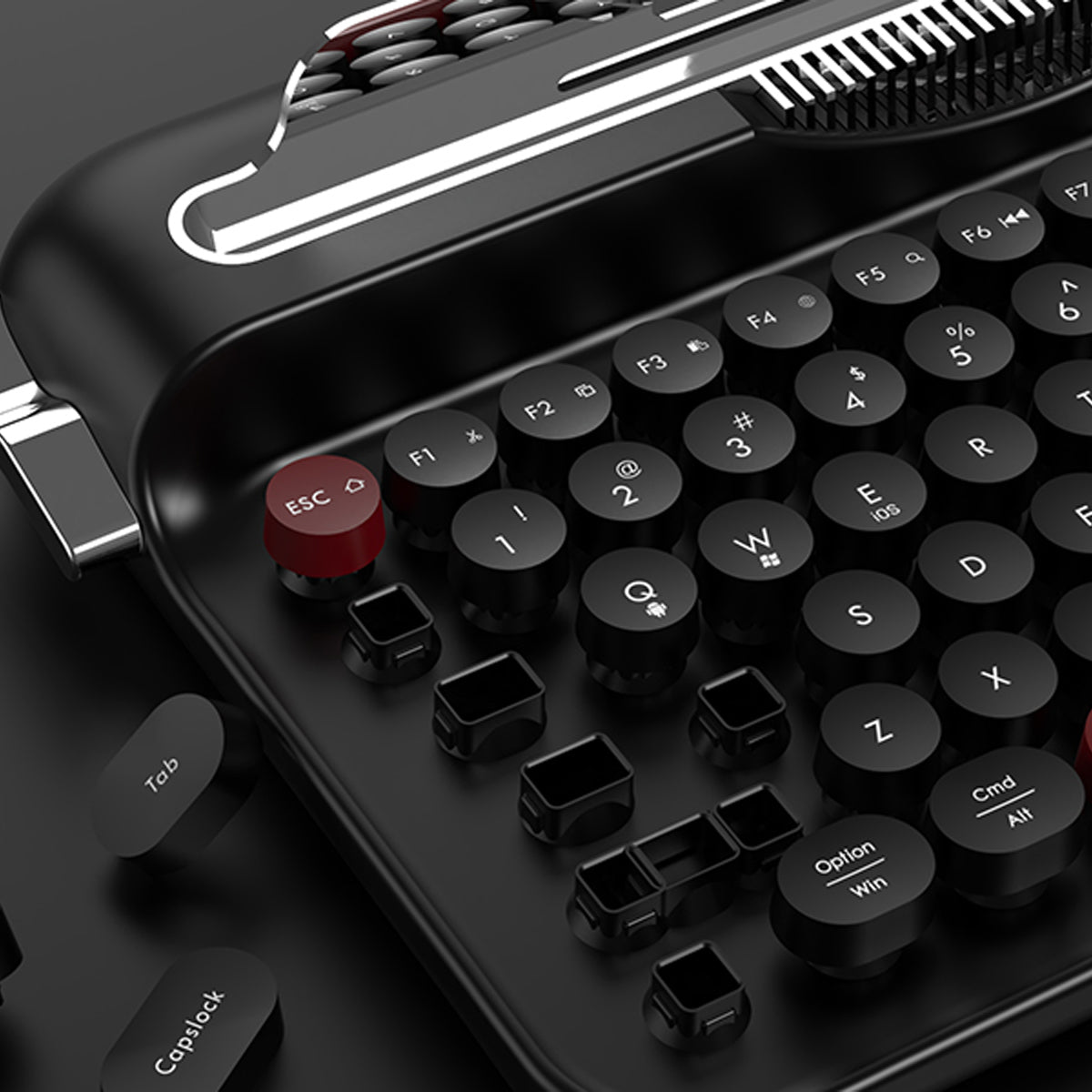 Ajazz AF84 Dual-Mode 84-Keys Membrane Keyboard (Black/Red)