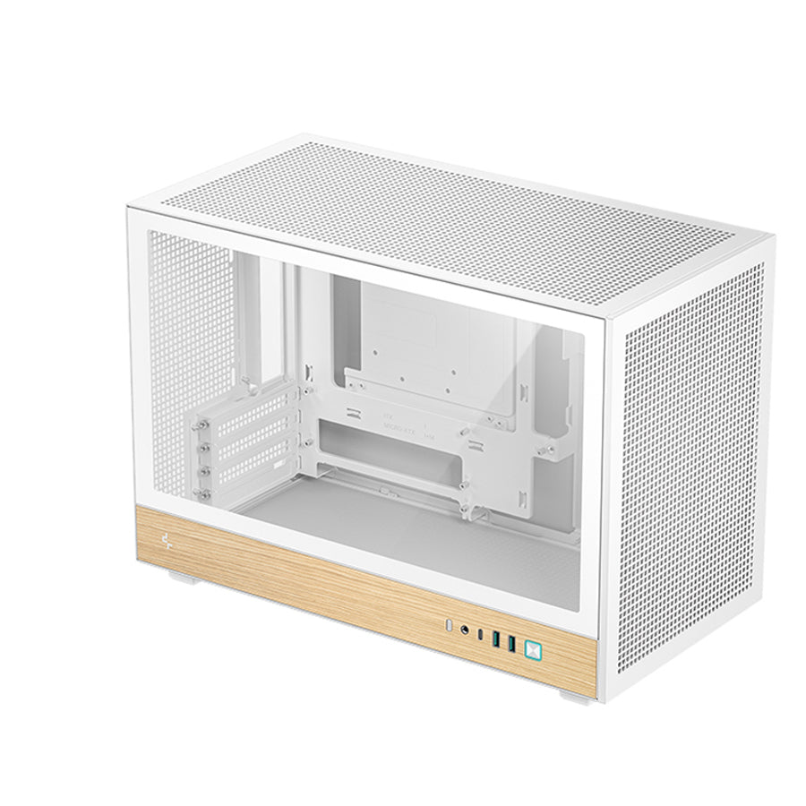 DeepCool CH260 Wood High Airflow Compact M-ATX Wood Grain PC Case
