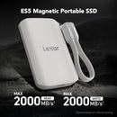 Lexar ES5 1TB USB 3.2 Gen 2x2 Type-C Magnetic Portable SSD - Up To 2000MB/s Read & 2000MB/s Write 