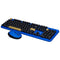 Aula AC306 Retro Round Wireless Keyboard & Mouse Combo (Royal Blue/Black)