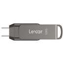 Lexar JumpDrive Dual Drive D400 128GB USB 3.1 Gen 1 Type-C & Type-A 130MB/s Read Flash Drive