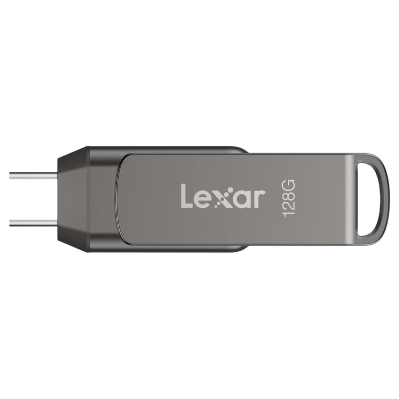 Lexar JumpDrive Dual Drive D400 128GB USB 3.1 Gen 1 Type-C & Type-A 130MB/s Read Flash Drive