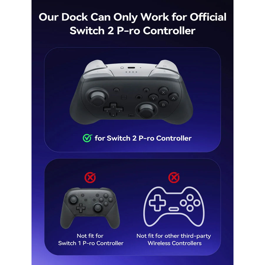 JSAUX Multi-Controller Energy Station for Nintendo Switch (Black) (GP0507)