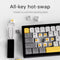 Ajazz AK650 RGB Wired 66-Key Gasket-Mounted Hot-Swappable Mechanical Keyboard