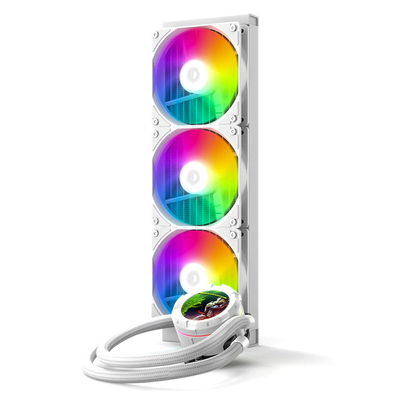 ID-Cooling SL360 XE LCD AIO Liquid CPU Cooler (Black, White)