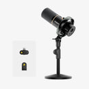 Maono PD200WT Hybrid Podcast Dynamic Wireless RGB Microphone (Black)