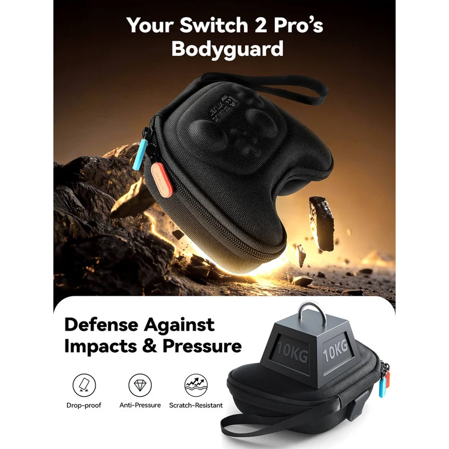 JSAUX ProFit Controller Case & Joystick Cap for Nintendo Switch Pro / Nintendo Switch 2