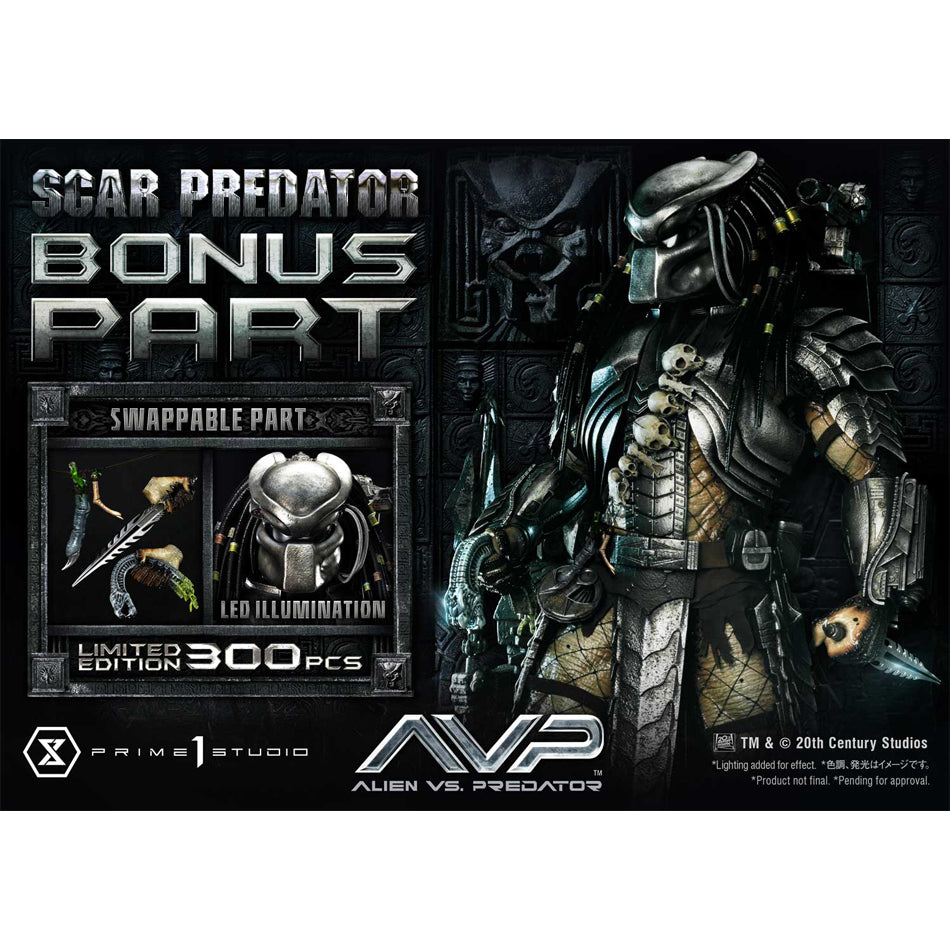 Prime 1 Studio Museum Masterline Alien vs. Predator (Film) Scar Predator DX Bonus Version (MMPR-04DXS)