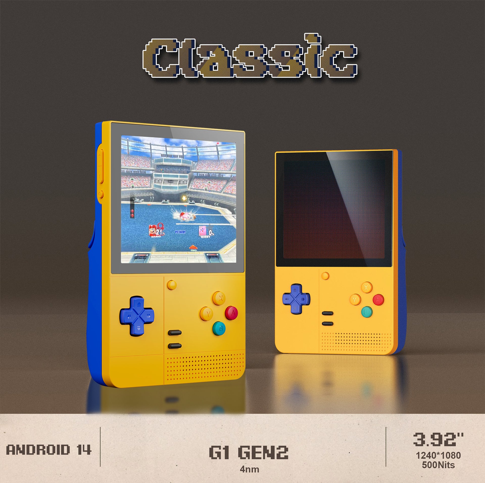 Retroid Pocket classic 6gb+128gb pkmイエロー Retroid Pocket Classic Retro Handheld Game Console, 3.92