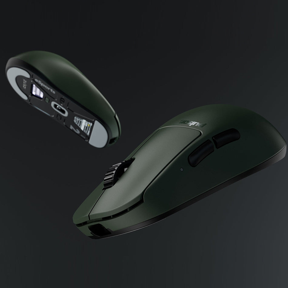 Pulsar X2H ES eSports Tournament Ed. Wireless Gaming Mouse (Green) Size2 (PX2HES24) | DataBlitz