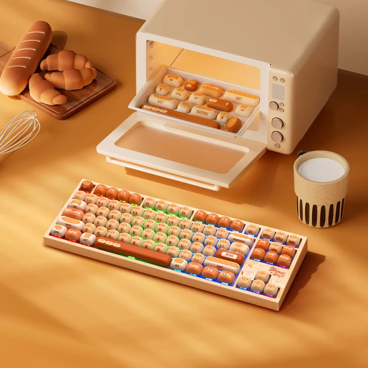 Akko 5087 V5 Bun Wonderland Multi-Mode RGB Hot-Swappable Mechanical Keyboard