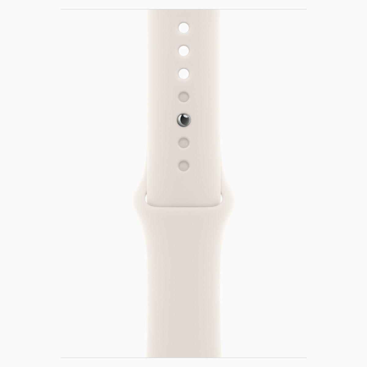 Apple Watch SE GPS 40mm Aluminum Case with Starlight Sport Band - M/L (Starlight) (MXEG3ZP/A)