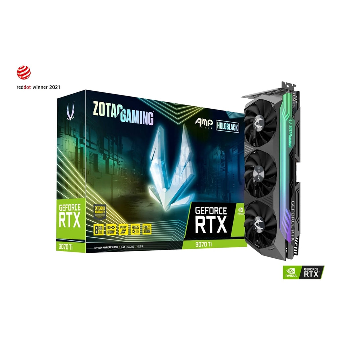 Zotac Gaming GeForce RTX 3070 Ti AMP Holo 8GB GDDR6X Graphics Card (ZT-A30710F-10P)