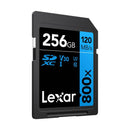 Lexar High-Performance 800x SDXC UHS-I C10 U3 V30 120MB/s Read SD Card BLUE Series