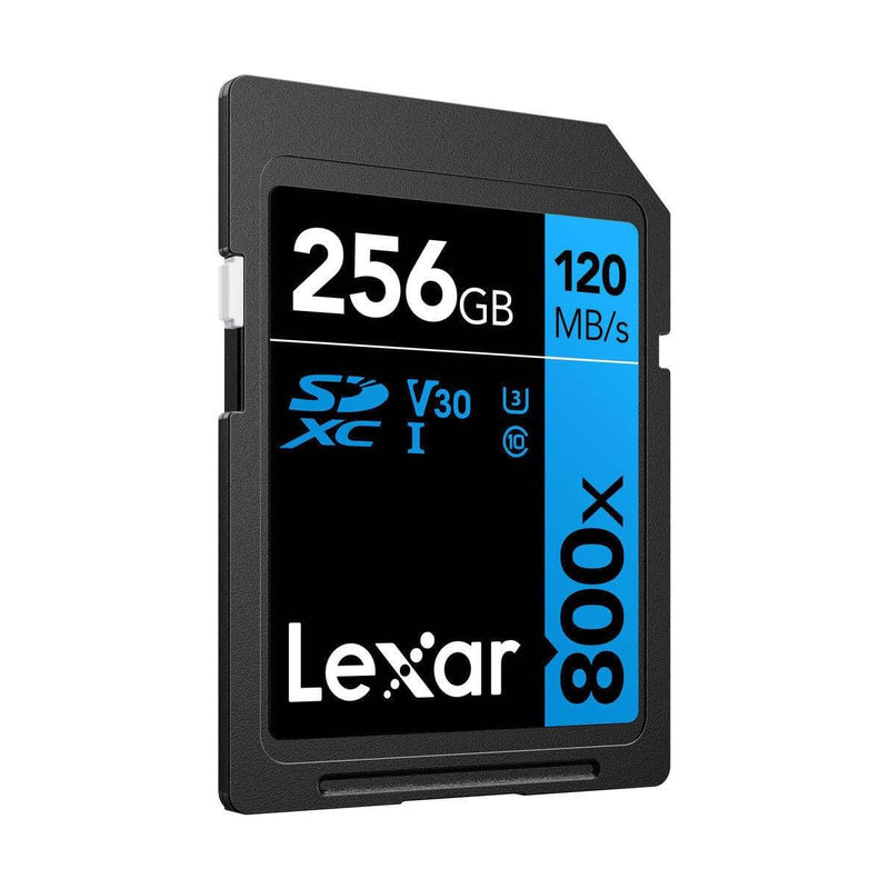 Lexar High-Performance 800x SDXC UHS-I C10 U3 V30 120MB/s Read SD Card BLUE Series