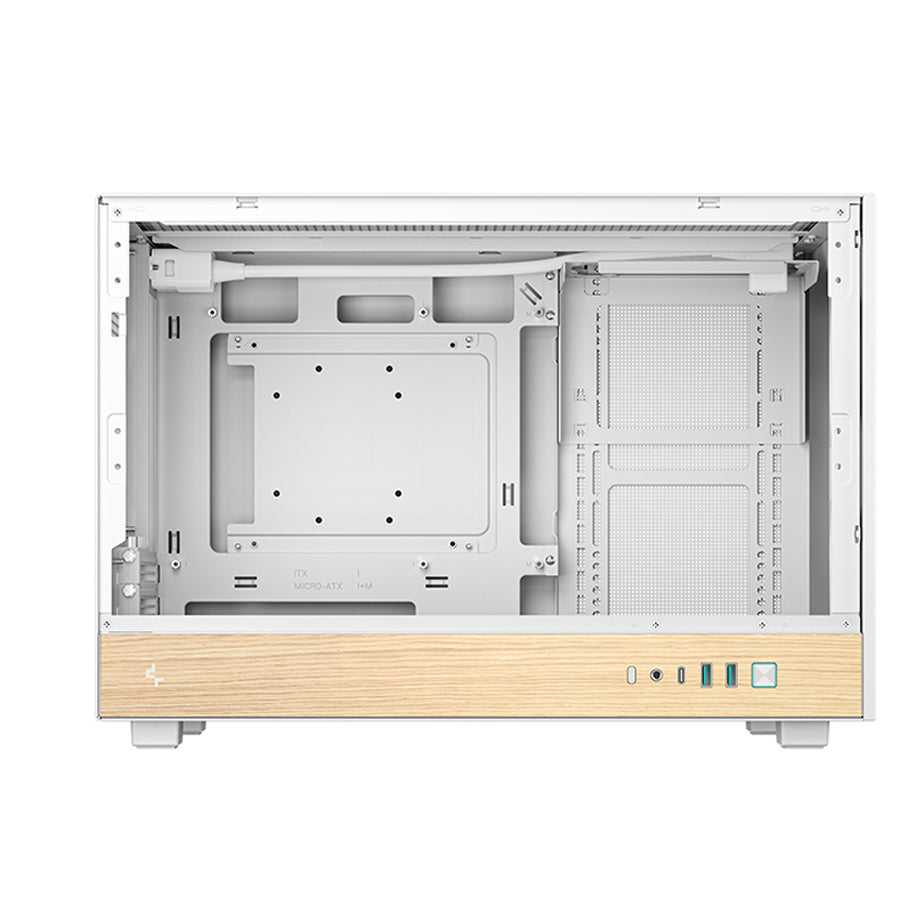 DeepCool CH260 Wood High Airflow Compact M-ATX Wood Grain PC Case