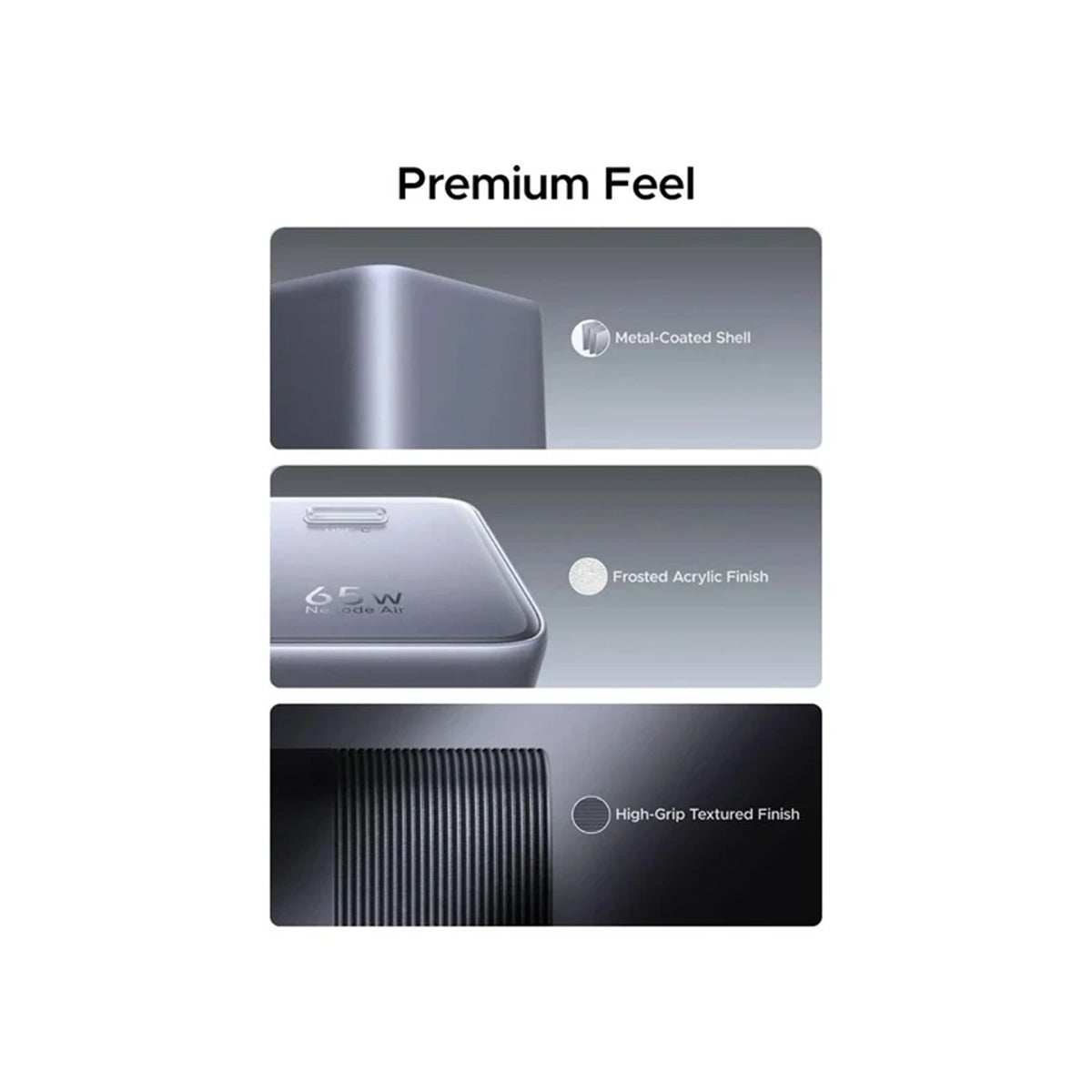 Ugreen Nexode Air 65W Single-Port USB-C GaN Fast Charger (Grey) (X860/95169B)