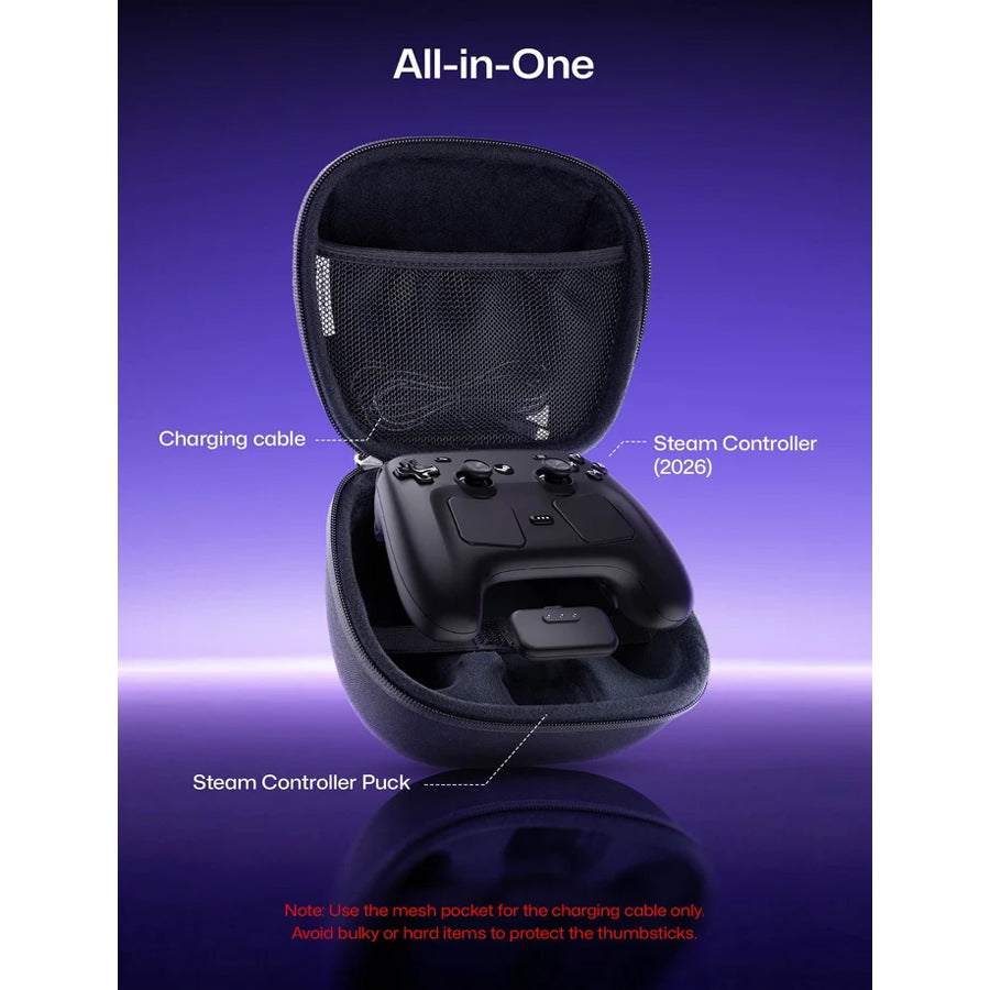 JSAUX Travel Carrying Case for Steam Controller (Black) (BG0146)