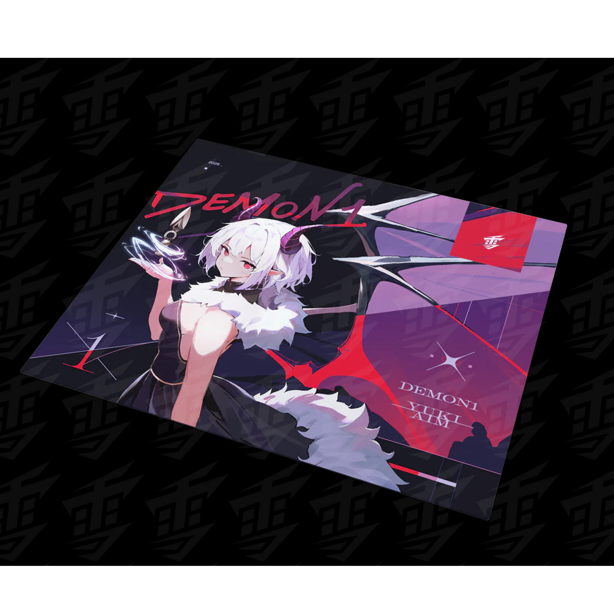 Yuki Aim x Demon1 Glass Mousepad (490x420x2.8mm)