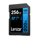 Lexar High-Performance 800x SDXC UHS-I C10 U3 V30 120MB/s Read SD Card BLUE Series