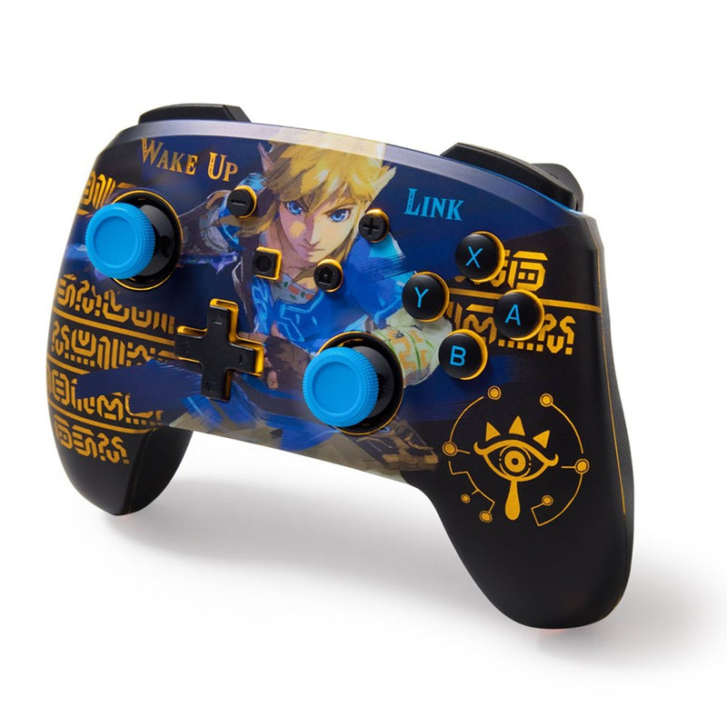PowerA Lumectra Enhanced Wireless Controller For Nintendo Switch (Zelda Wake Up link)