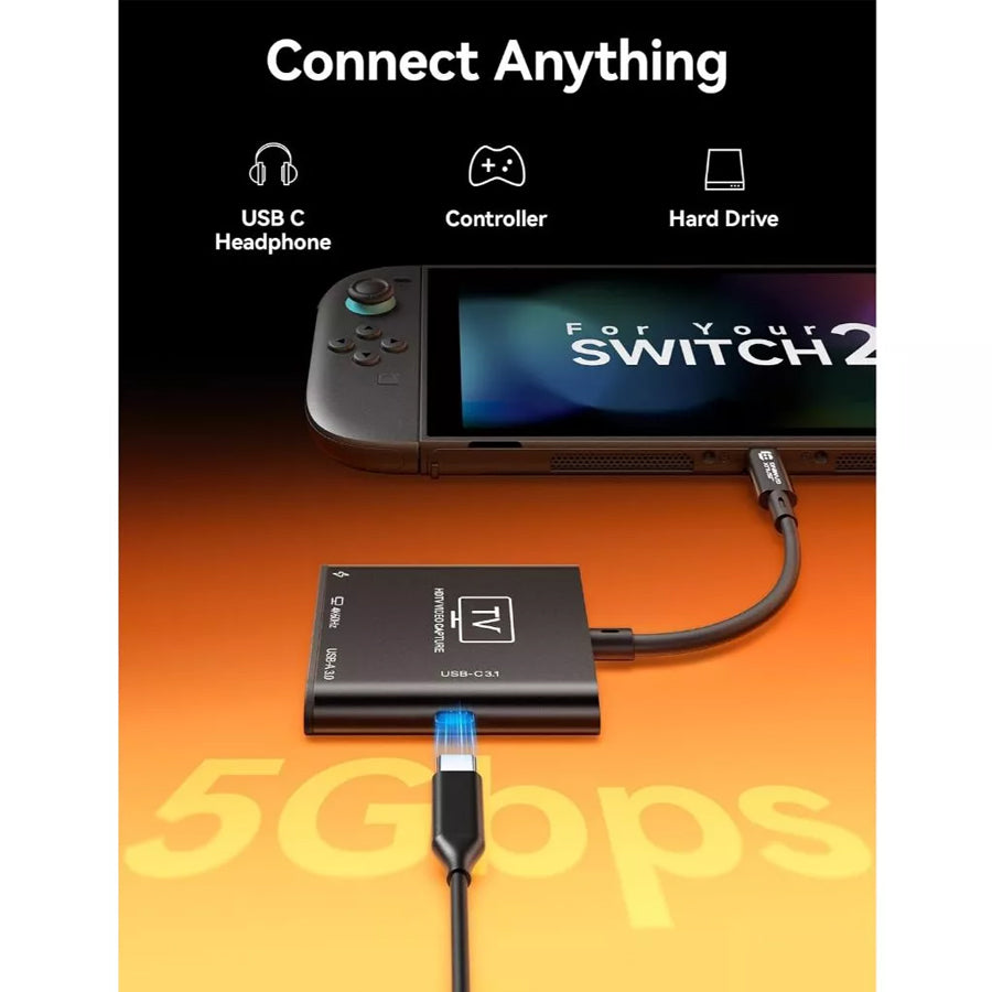 JSAUX USB 3.0 HDMI Capture Card 0.2m (Black) (CV0089)