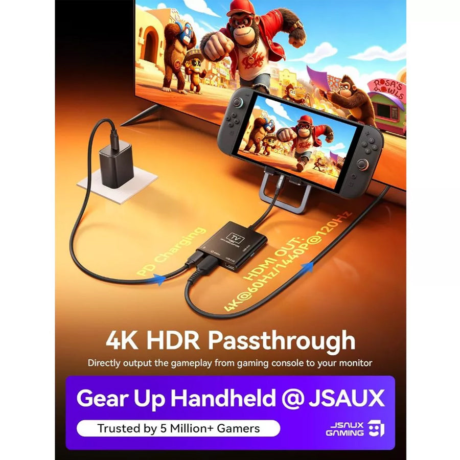JSAUX USB 3.0 HDMI Capture Card 0.2m (Black) (CV0089)