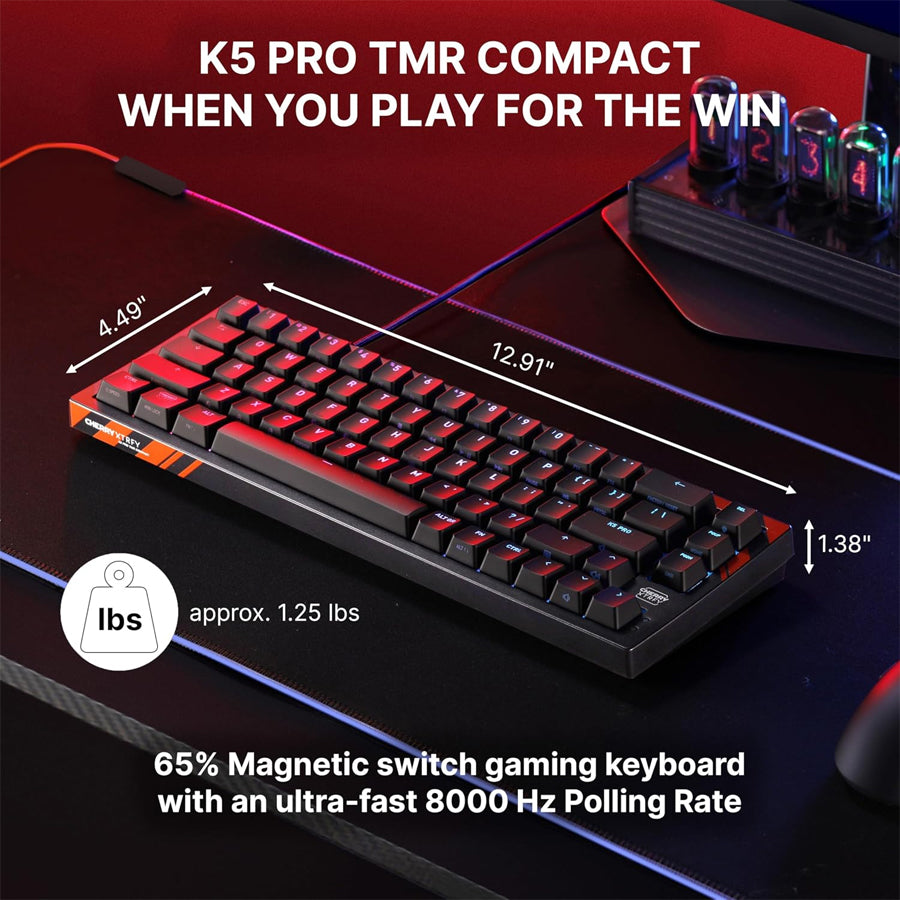 Cherry XTRFY K5 PRO TMR Compact Magnetic Gaming Keyboard (Black)