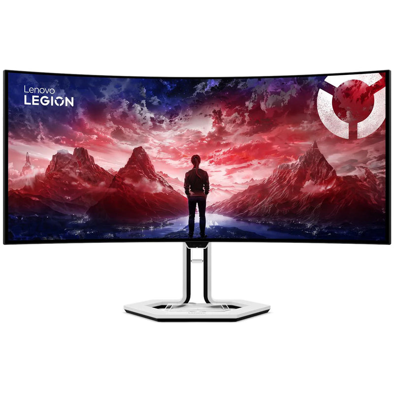 Lenovo Legion Pro 34WD-10 67C9UAC1PH 34" WQHD (3440X1440) 240Hz 0.03 MS OLED Gaming Monitor With Height / Tilt / Swivel / Pivot Adjustment (White and Black)