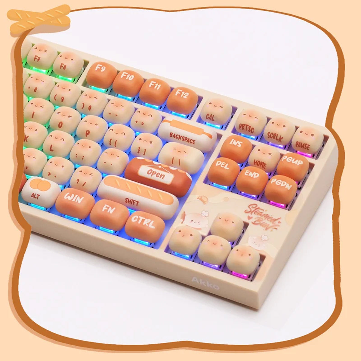 Akko 5087 V5 Bun Wonderland Multi-Mode RGB Hot-Swappable Mechanical Keyboard