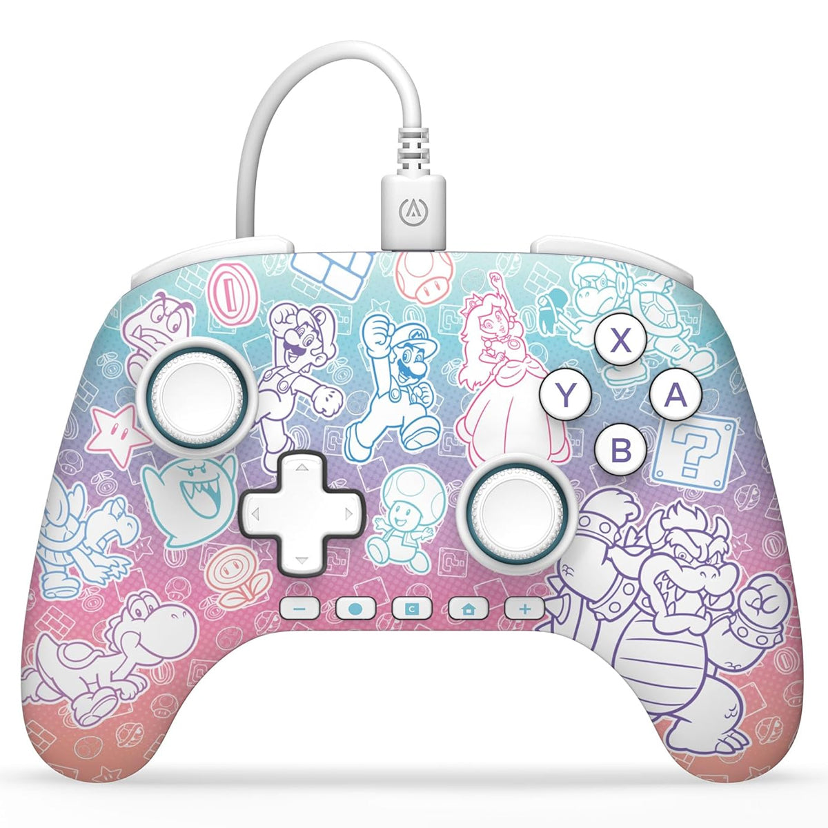 PowerA Advantage Wired Controller for Nintendo Switch 2 (Mushroom Kingdom) (NSGP0526-01)