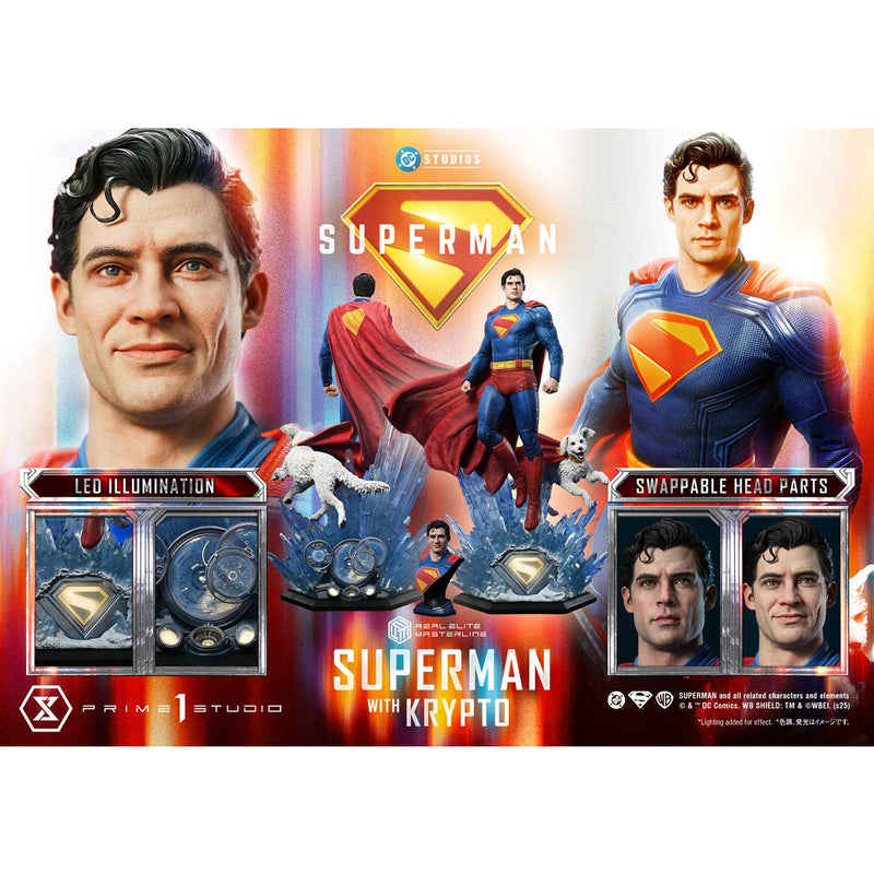 Real Elite Masterline Superman (2025 Film) Superman with Krypto