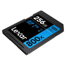 Lexar High-Performance 800x SDXC UHS-I C10 U3 V30 120MB/s Read SD Card BLUE Series