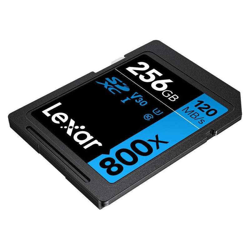 Lexar High-Performance 800x SDXC UHS-I C10 U3 V30 120MB/s Read SD Card BLUE Series
