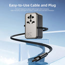Vyvylabs Explorer Series GaN 4 Ports+AC Fast Charger Travel Adapter 85W A+3C with Type-C Cable