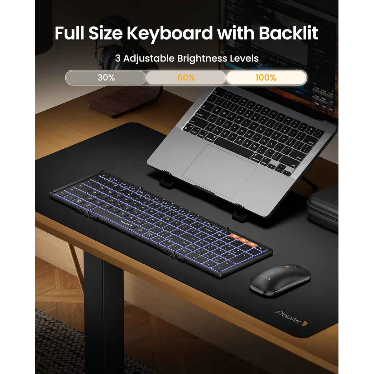 ProtoArc XKM01 Pro Foldable Full-Size Keyboard and Mouse Combo