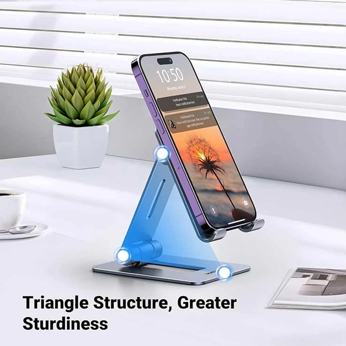 Ugreen Foldable Multi-Angle Phone Stand (Black) (LP678/15608)