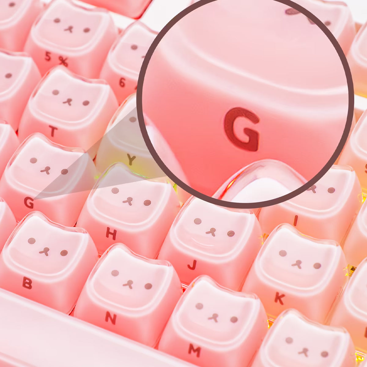 Akko Greedy Bear Keycap Set MAO Profile 119 Keys