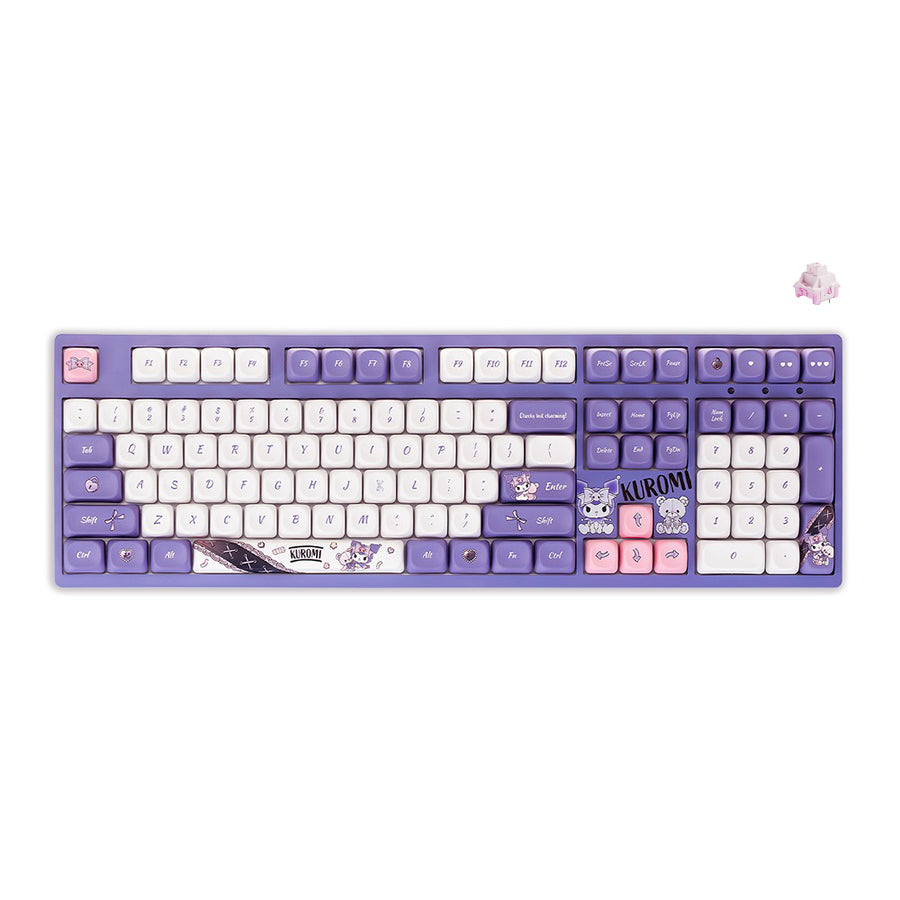 Akko Kuromi 3108RF V3 Dual-Mode Mechanical Keyboard (Akko Frost Pink Switch)
