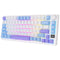 Royal Kludge RK-M75 Tri-Mode RGB 81 Keys Hot-Swappable Mechanical Keyboard Taro Milk