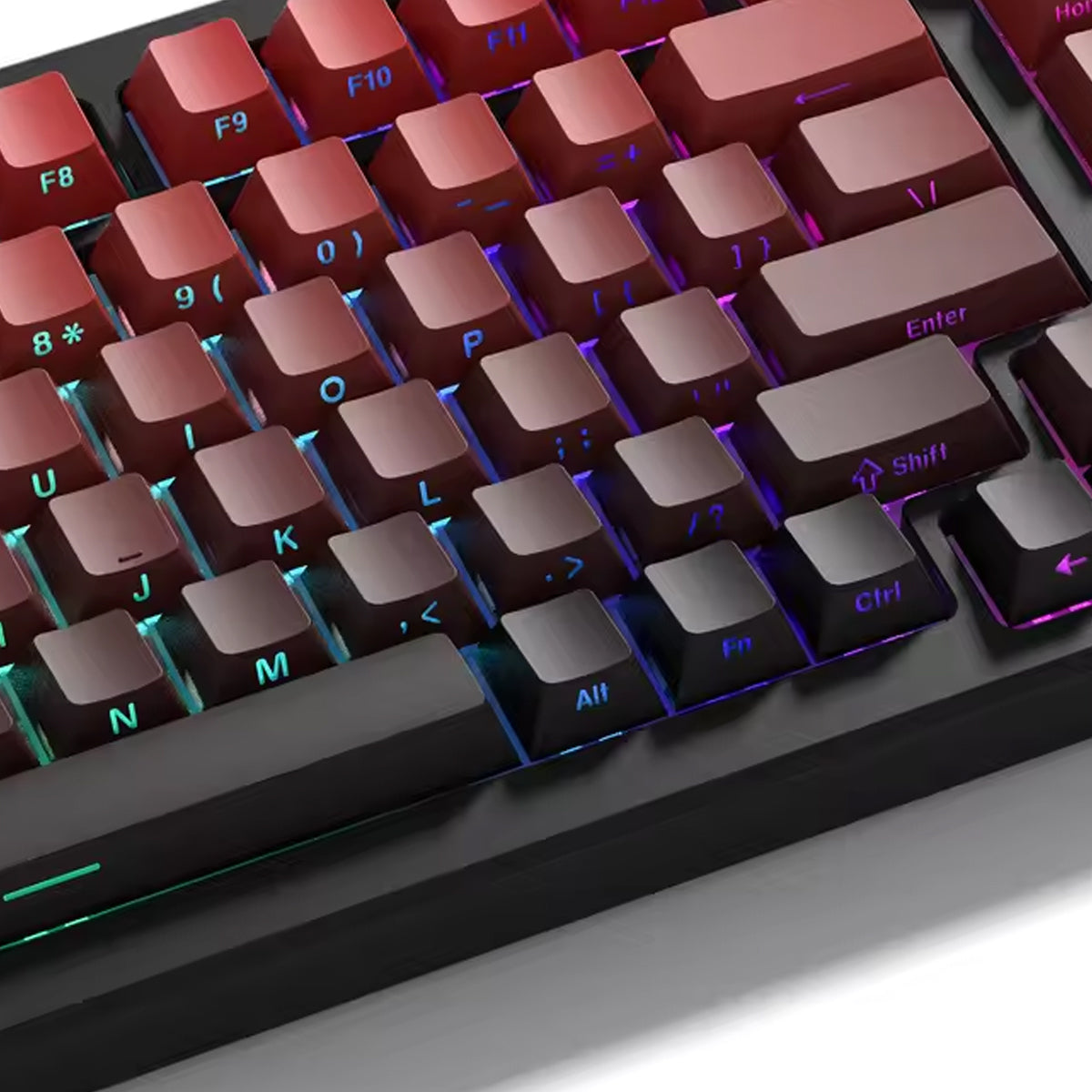 E-Yooso Z-79 Pro RGB 79-Keys Tri-Mode Mechanical Keyboard Gradient Red