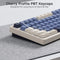 Royal Kludge RK-S85 Tri-Mode RGB 85 Keys Hot Swappable Mechanical Keyboard Horizon Blue
