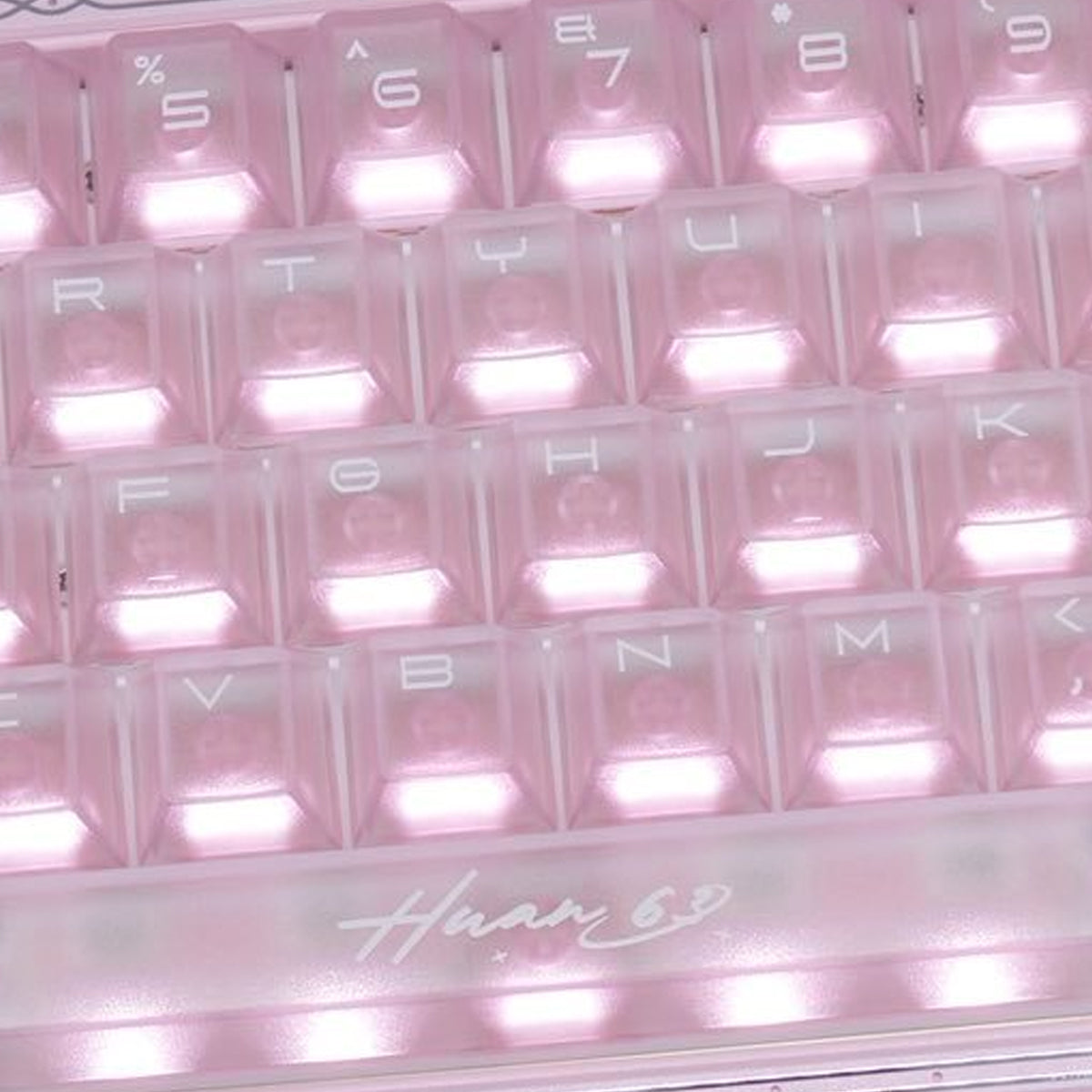 WLMouse HUAN63 HE Magnesium Alloys Keyboard (Pink)