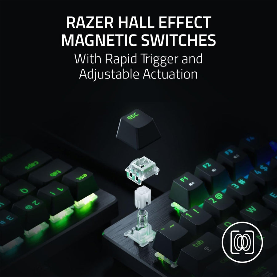Razer Huntsman V3 HE Magnetic Tenkeyless 8KHz - Hall Effect Magnetic Esports Keyboard