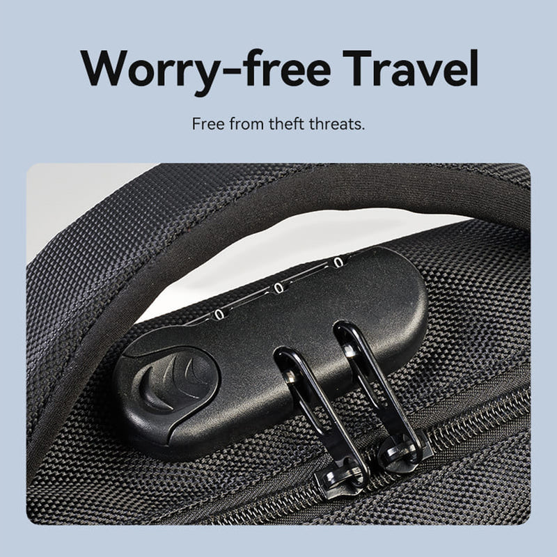 Vention Water-Repellent Laptop Backpack with USB & Lock Equipped - 20L (Black) (KRKB0)