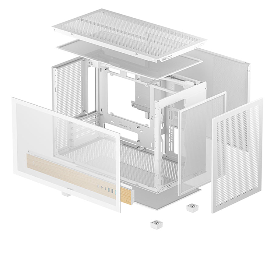 DeepCool CH260 Wood High Airflow Compact M-ATX Wood Grain PC Case
