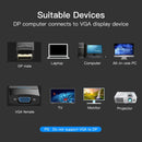 Vention DP to VGA Converter - 0.15M (HBFBB)