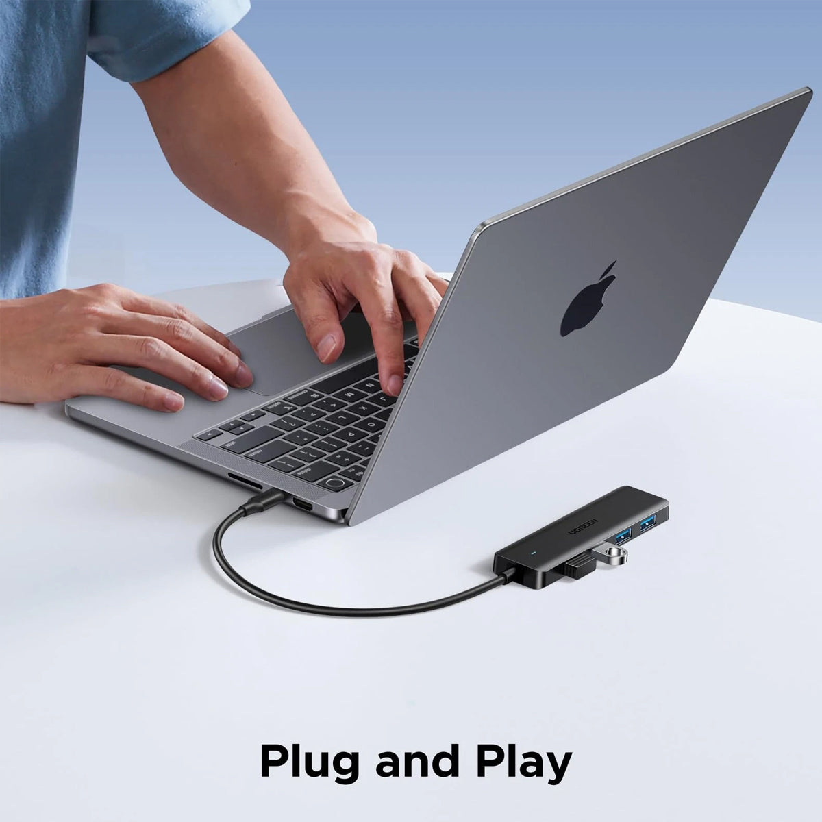 Ugreen 4-Port USB-A 3.2 Gen 1 Hub - 0.15m (Black) (CM219/35461)