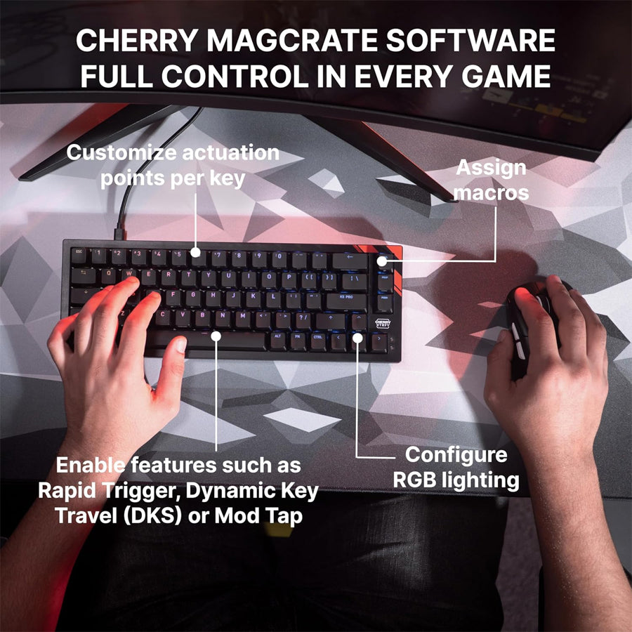 Cherry XTRFY K5 PRO TMR Compact Magnetic Gaming Keyboard (Black)